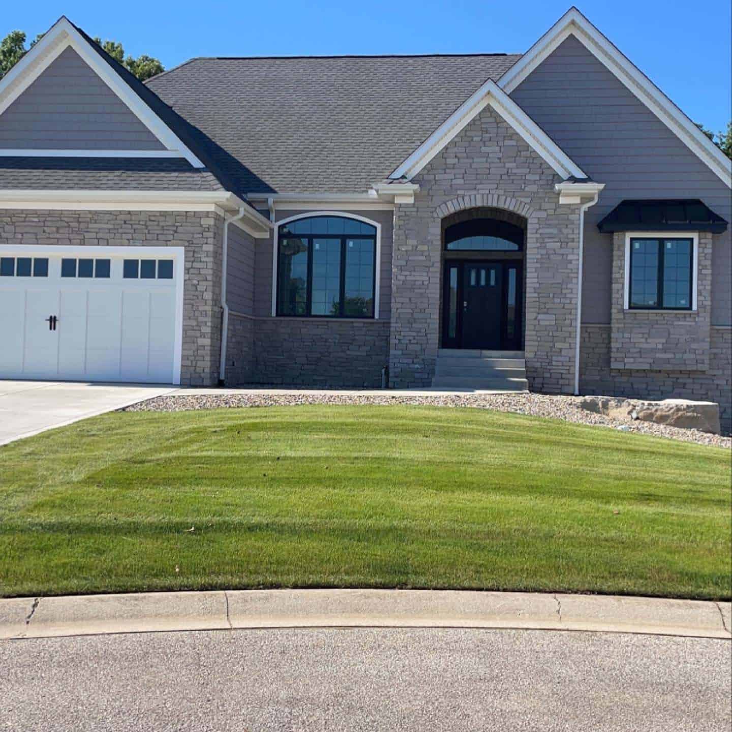 Clean front lawn